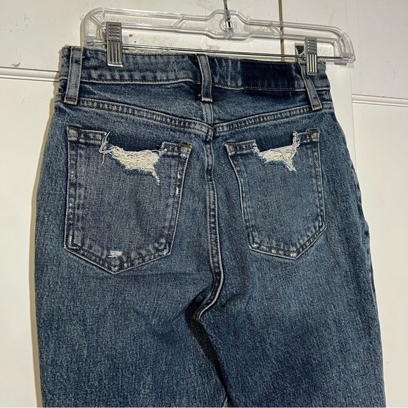 Abercrombie & Fitch High Rise Mom Jeans CURVE LOVE Size 24 / 00 - Picture 5 of 9